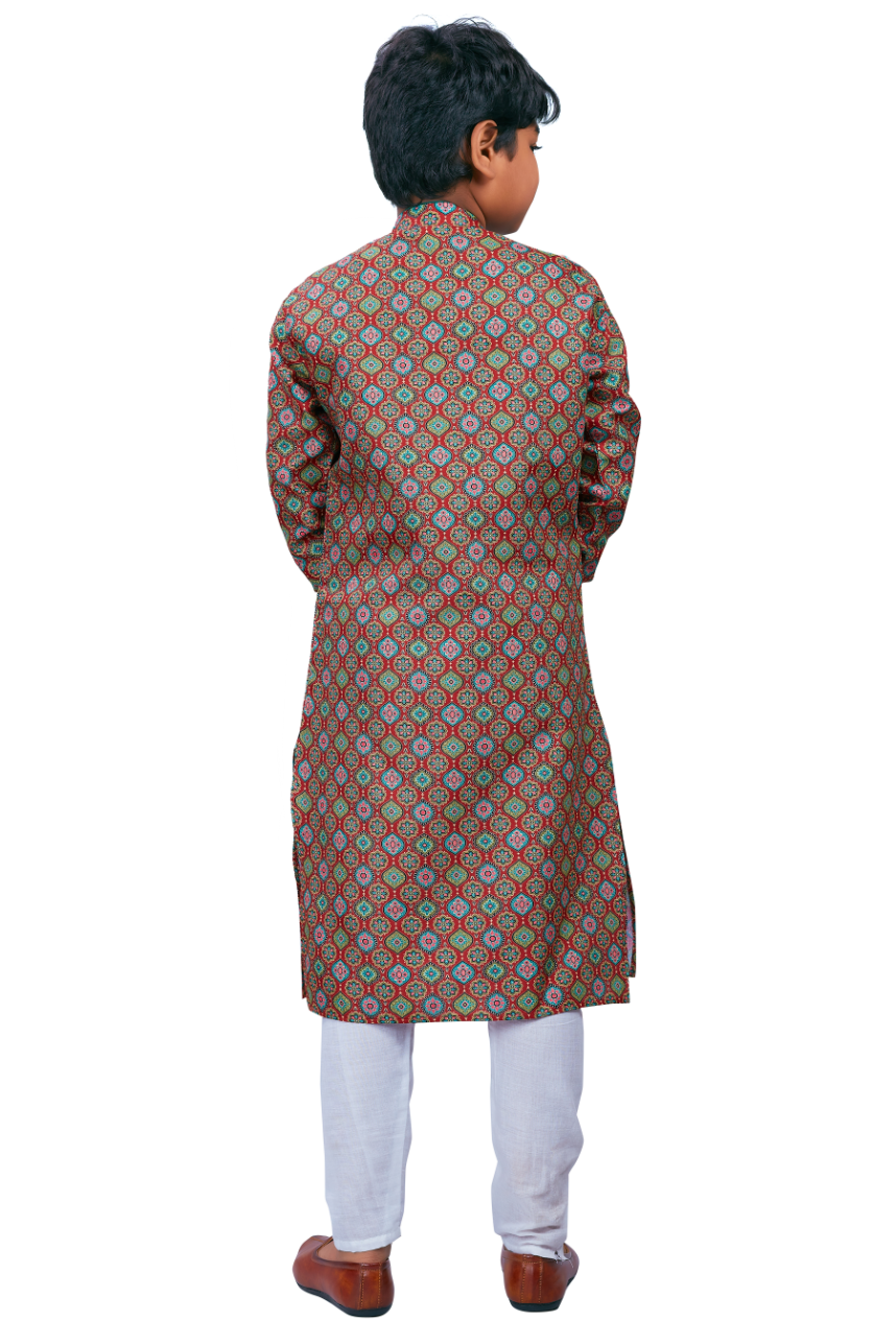DEIANA'S Casual Designer Kurta Pyjama Set For Boys And kids (Multicolor) - Distacart