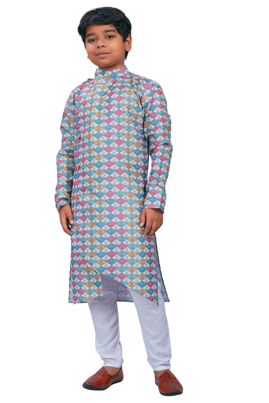DEIANA'S Casual Designer Kurta Pyjama Set For Boys And kids (Multicolor) - Distacart
