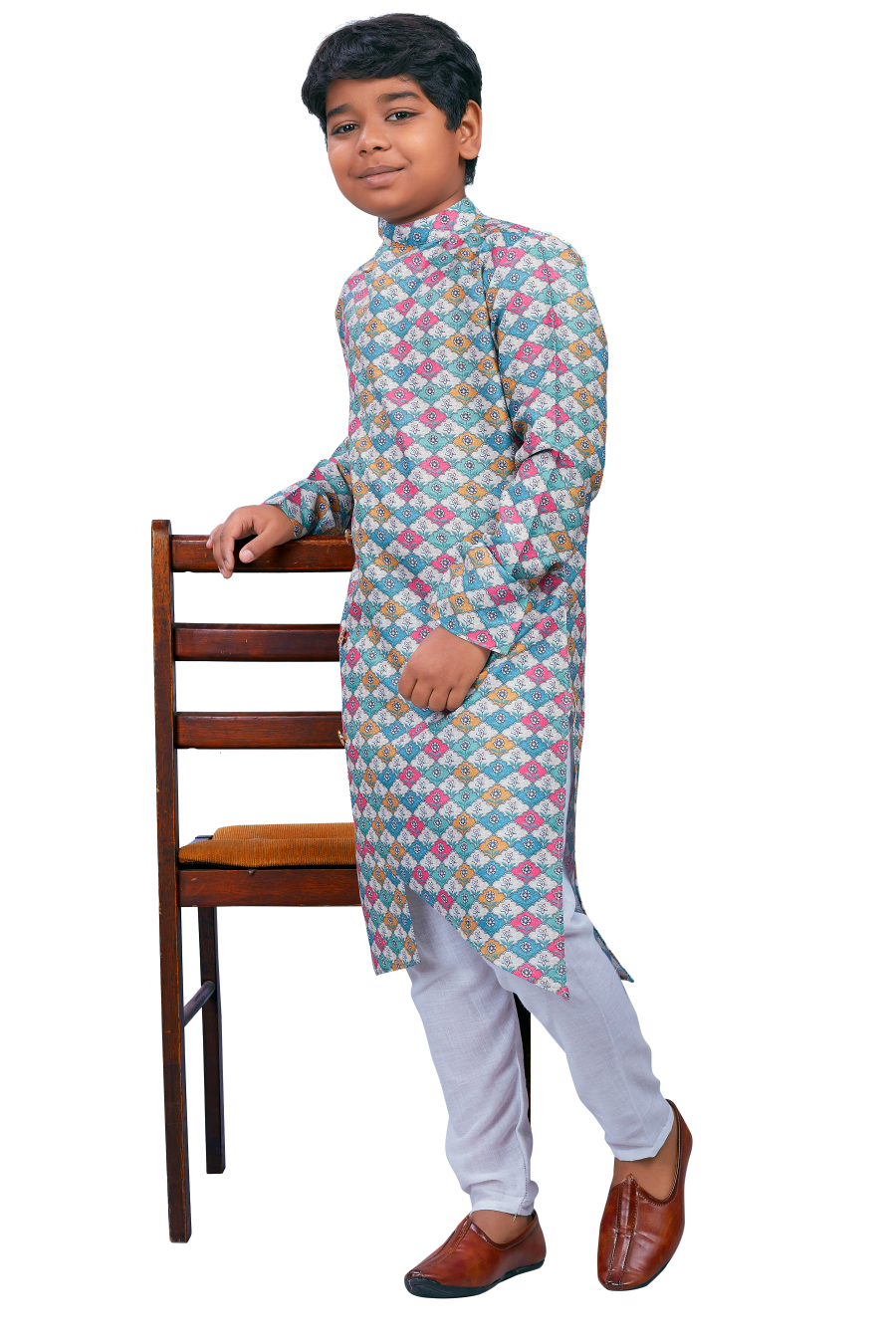 DEIANA'S Casual Designer Kurta Pyjama Set For Boys And kids (Multicolor) - Distacart