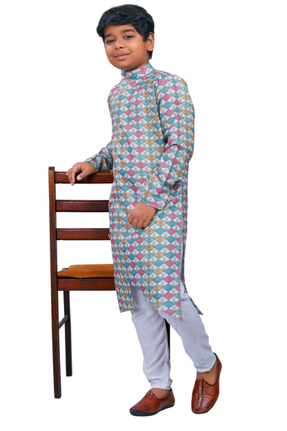 DEIANA'S Casual Designer Kurta Pyjama Set For Boys And kids (Multicolor) - Distacart