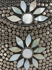 Thumbnail for Anekaant Silver-Toned Mosaic Embellished Metal Purse - Distacart
