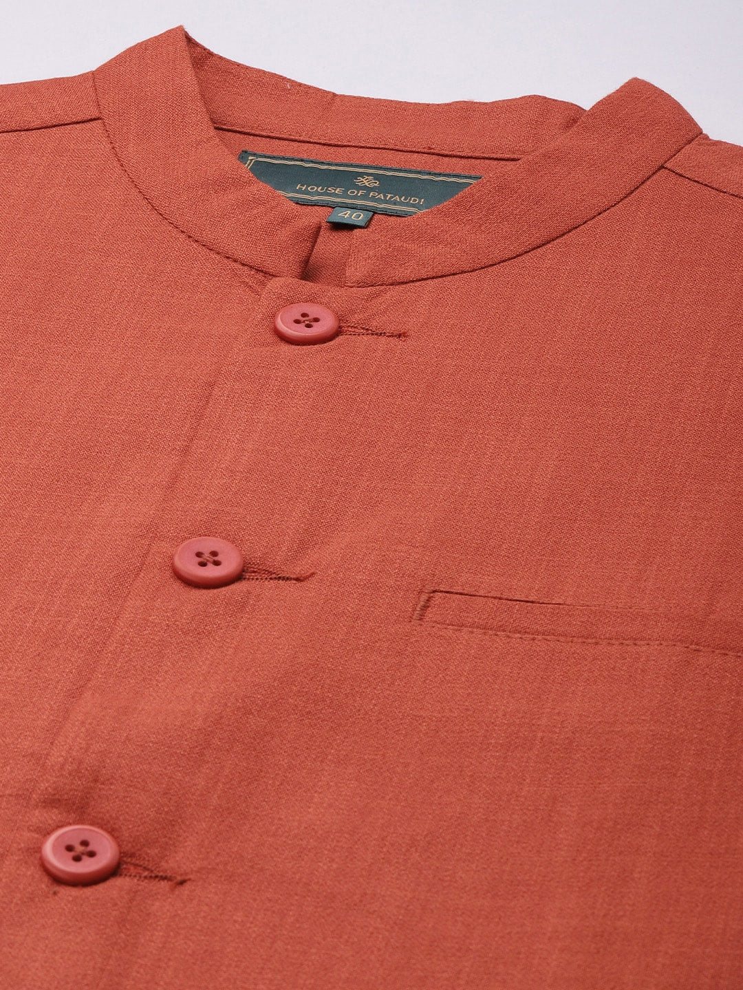House of Pataudi Men Jashn Kurta & Trousers With Nehru Jacket - Distacart