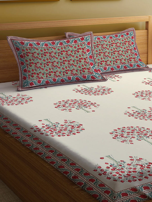 description rajasthan decor cream coloured ethnic motifs 144 tc cotton