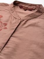 Thumbnail for Sangria Women Floral Printed Regular Kurta With Trousers & With Dupatta - Distacart