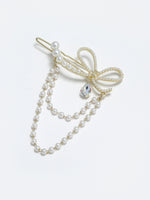 Thumbnail for Panash Women Gold-Toned Embellished Chain Drop Hair Pin - Distacart