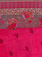 Thumbnail for Kalini Pack of 2 Navy Blue & Magenta Floral Pure Georgette Sarees - Distacart