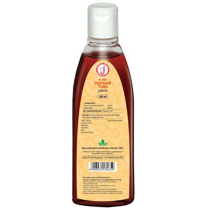 Dr. Jrk's Durvadi Taila - Distacart