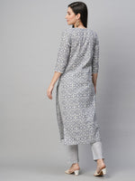 Thumbnail for Kalini Women Ethnic Motifs Printed Kurta with Trousers - Distacart