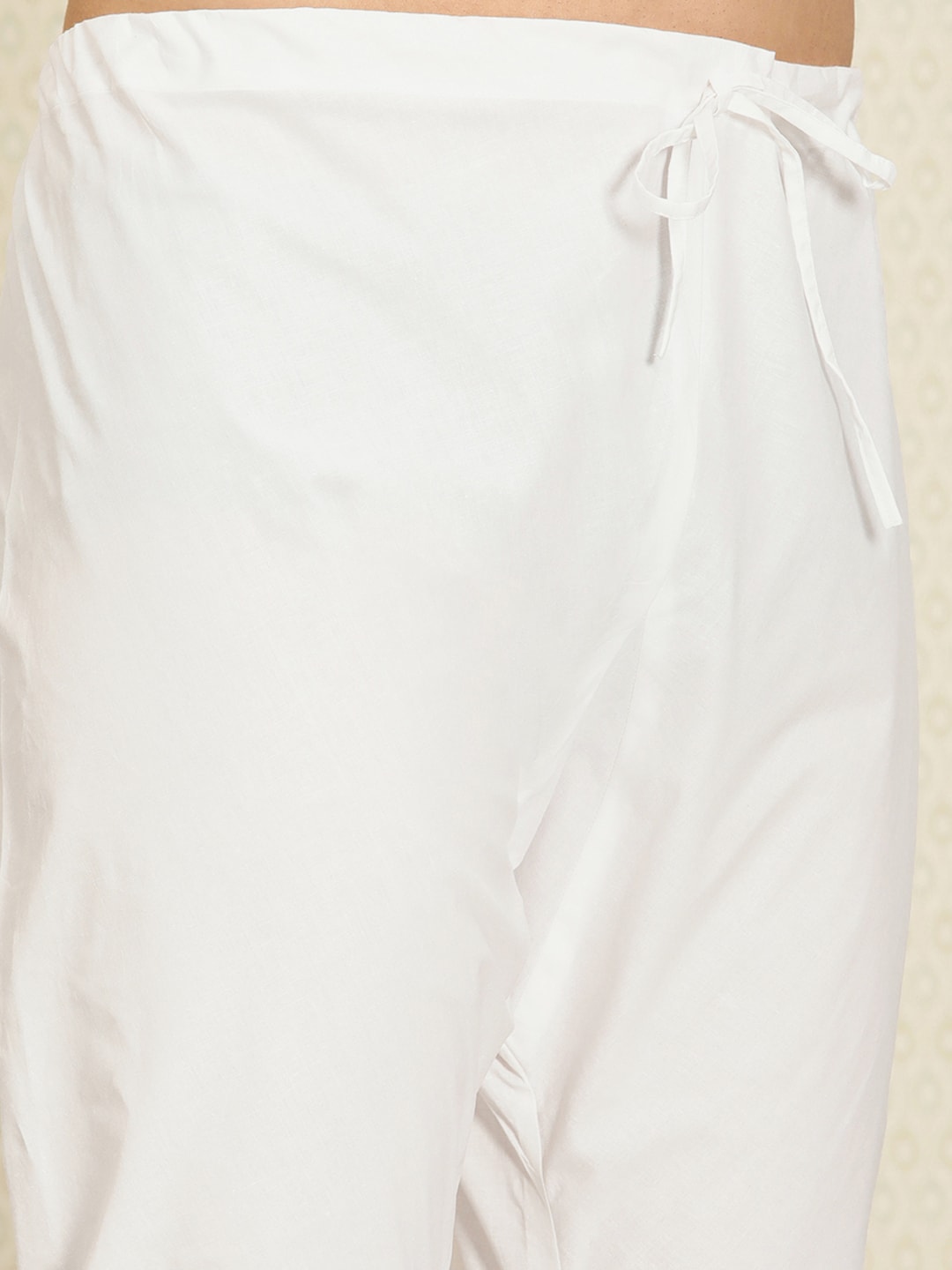 House of Pataudi Men Chikankari Embroidered Pure cotton Jashn Kurta with Churidar - Distacart