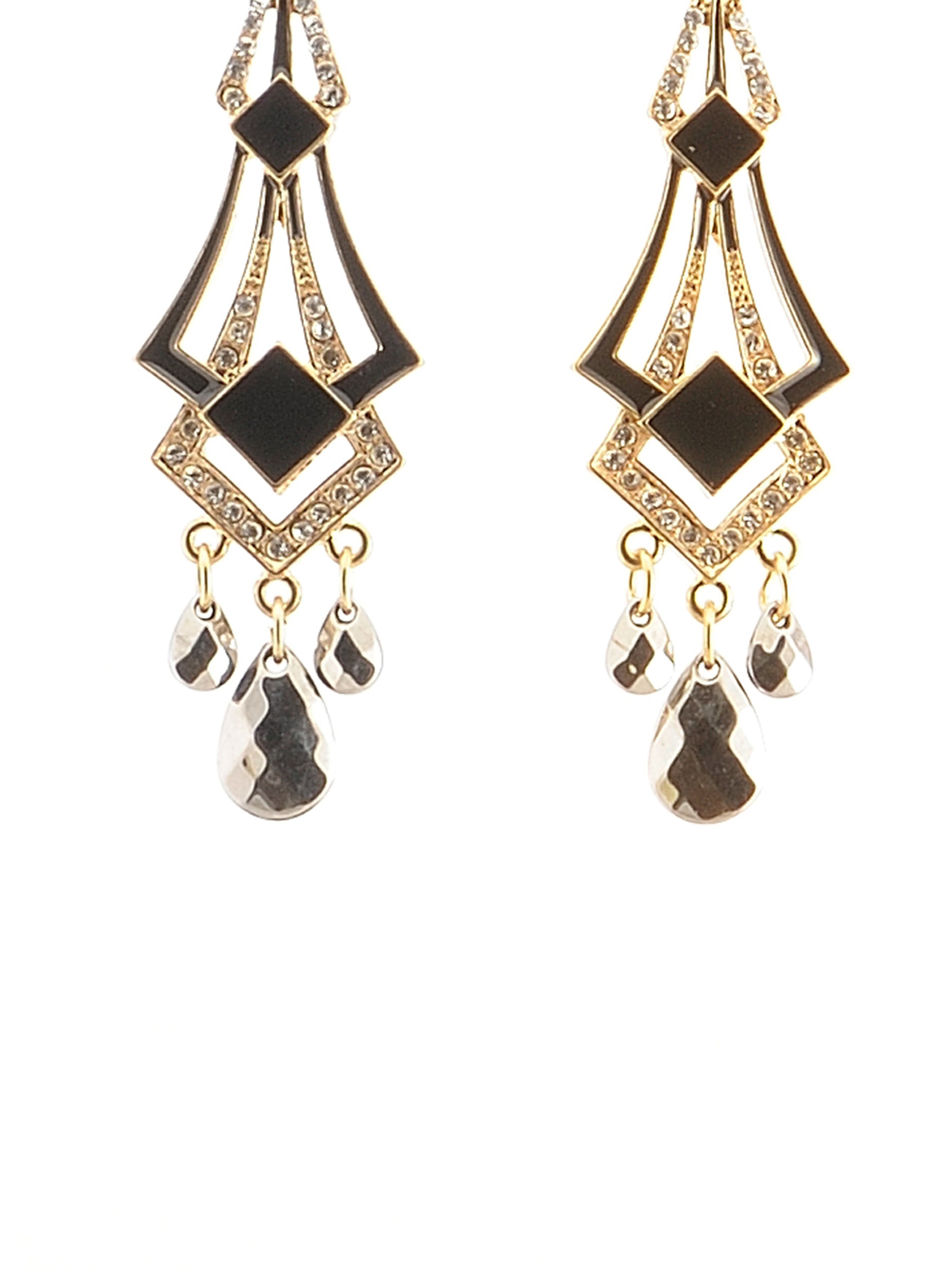 Gold-Plated Alloy Diva Look Stylish Contemporary Earrings - The Pari - Distacart