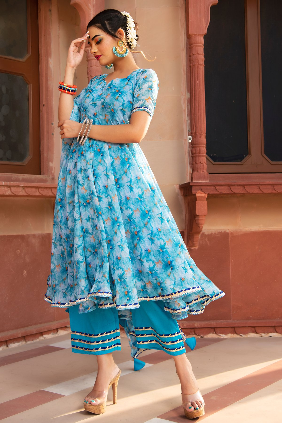 Anarkali suits 2025 with plazo