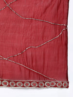 Thumbnail for HERE&NOW Women Embroidered Gotta Patti Pure Cotton Kurta With Sharara With Dupatta - Distacart