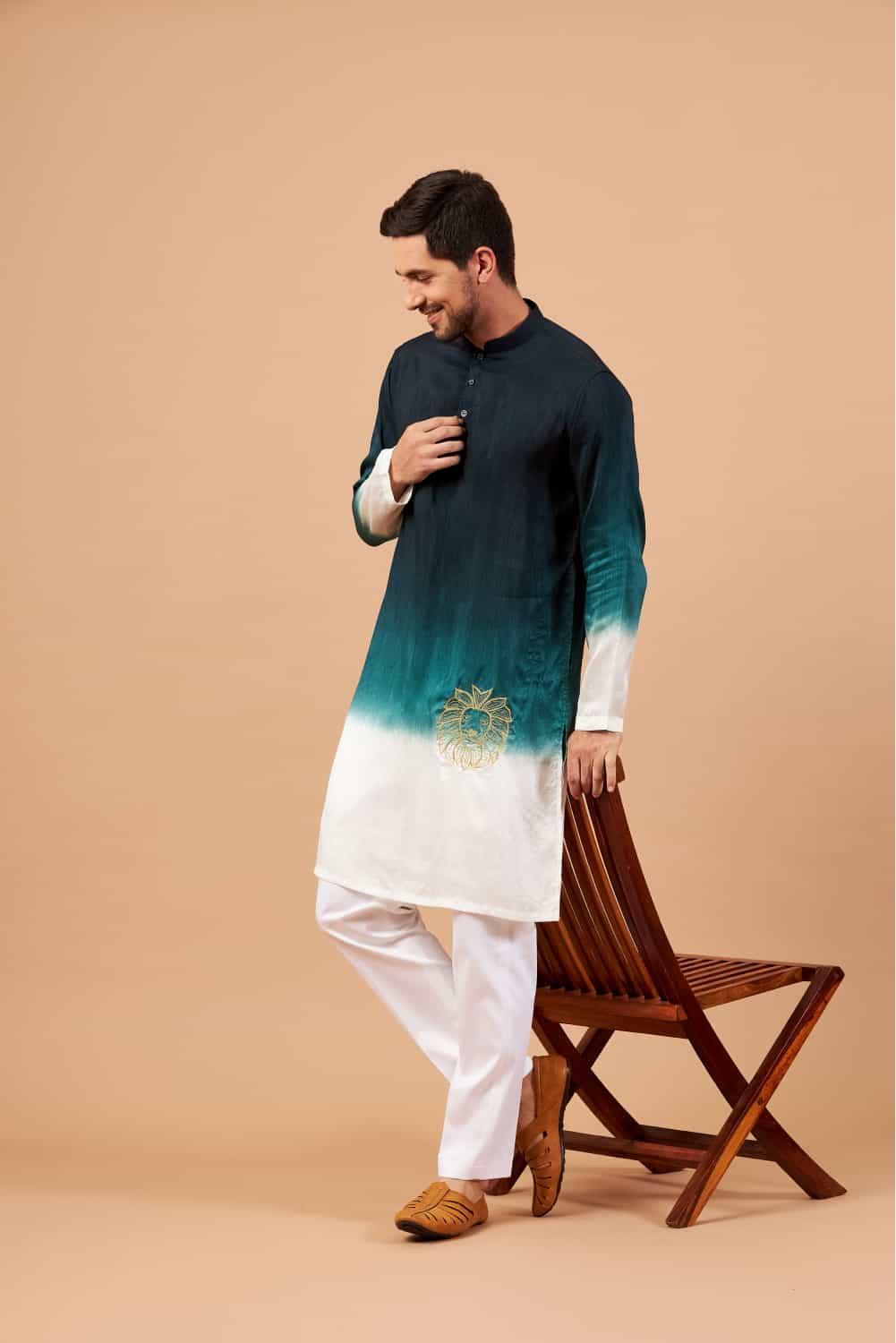 Leonine Designer Men's kurta by Hilo Designs - Distacart