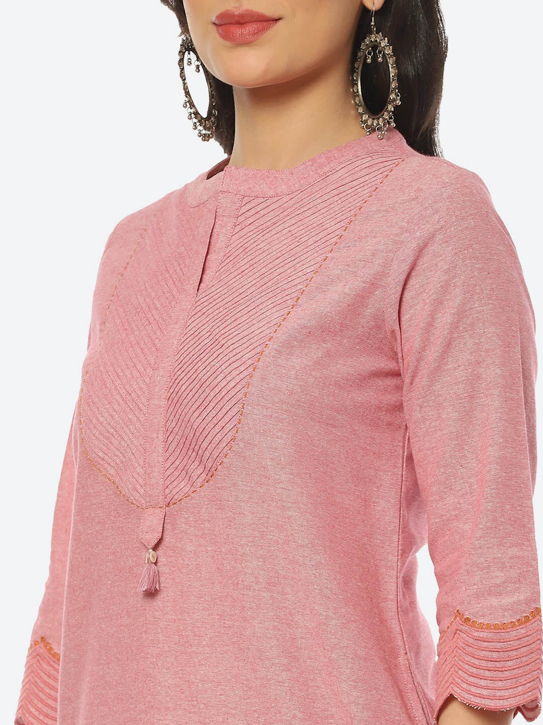 Biba Women Self Design Kurta with Trousers - Distacart