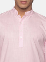 Thumbnail for Sethukrishna Men Pink Pure Cotton Kurta with Pyjamas - Distacart