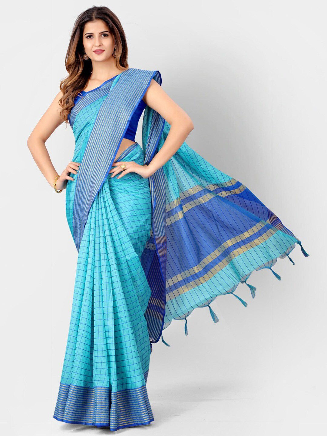 Kalini Women Blue Sarees - Distacart