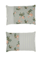 Thumbnail for Story@home Arena Grey & Pink Floral Printed 180 TC Bedsheet & Pillow Covers - Distacart