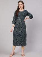 Thumbnail for Kalini Women Ethnic Motifs Printed Indie Prints Kurta - Distacart