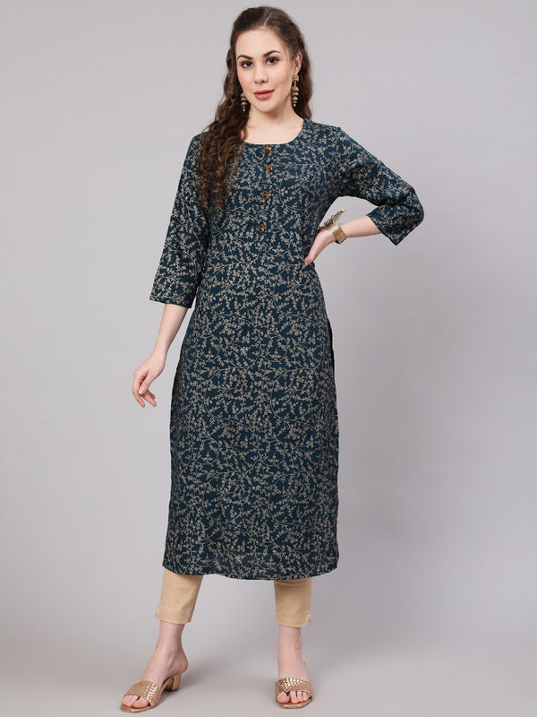 Kalini Women Ethnic Motifs Printed Indie Prints Kurta - Distacart