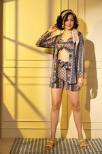 Thumbnail for Multi Platinum Creap Printed Co-Sets - Femella - Distacart