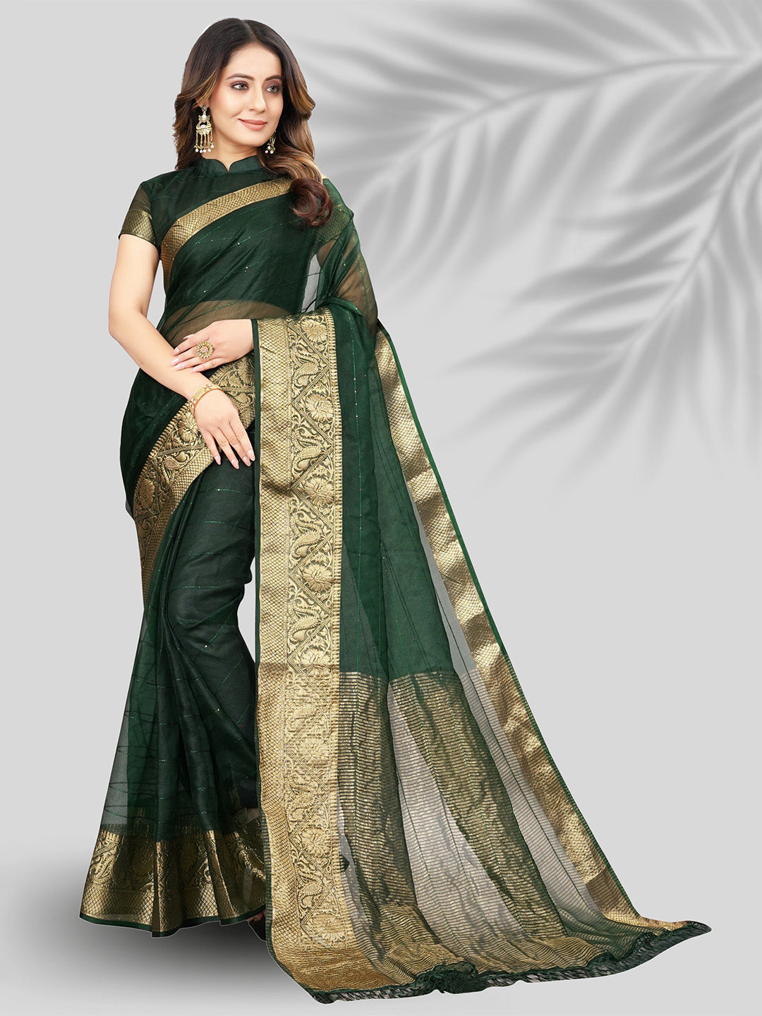 Kalini Woven Design Zari Organza Banarasi Saree - Distacart