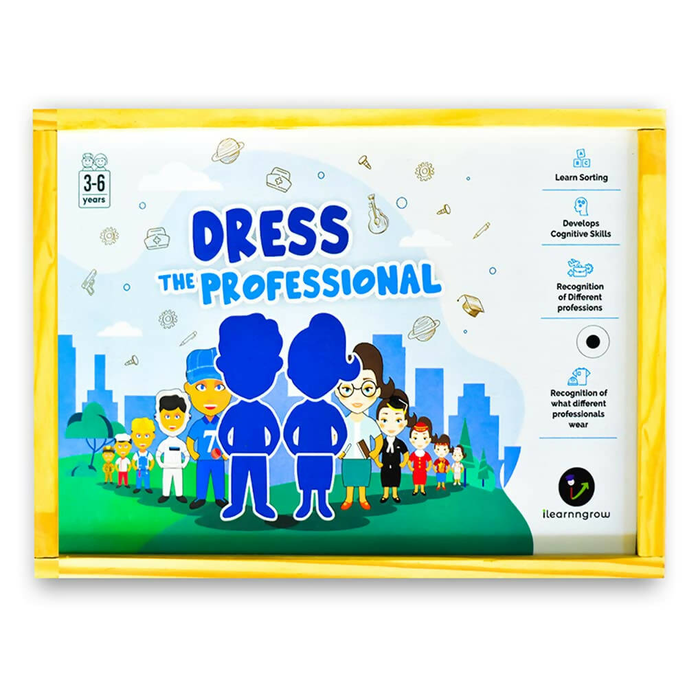 iLearnngrow Dress The Professional - Interactive & Fun Board Game for Recognition of Different Professions and Develop Cognitive Skills for Kids - Distacart