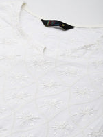 Thumbnail for Kalini Floral Embroidered Chikankari Cotton Kurta - Distacart