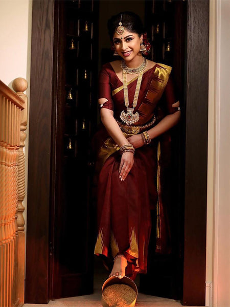Kalini Woven Design Zari Banarasi Saree - Distacart
