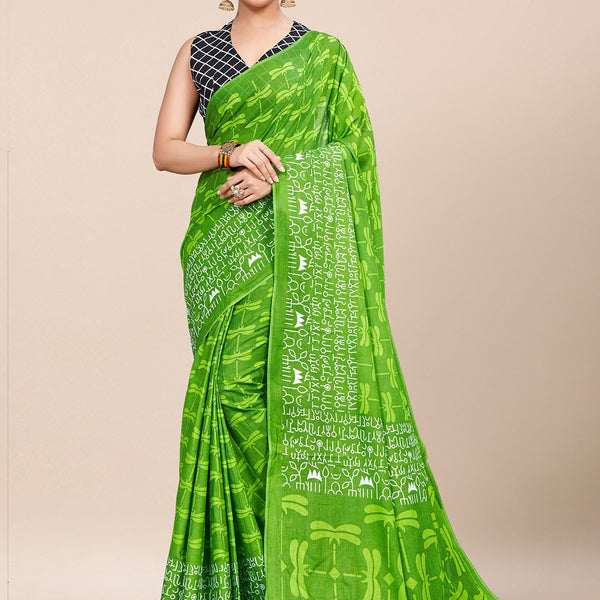 Saree Mall Abstract Printed Pure Cotton Bagh Sarees - Distacart