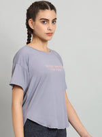 Thumbnail for MKH Typography Printed Drop-Shoulder Sleeves Dri-FIT T-shirt - Distacart