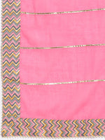 Thumbnail for Kalini Round Neck Ethnic Motifs Printed Pure Cotton Kurta With Trousers & Dupatta - Distacart