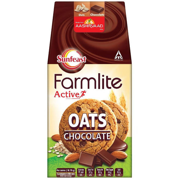 Sunfeast Farmlite Active Oats And Chocolate Cookies