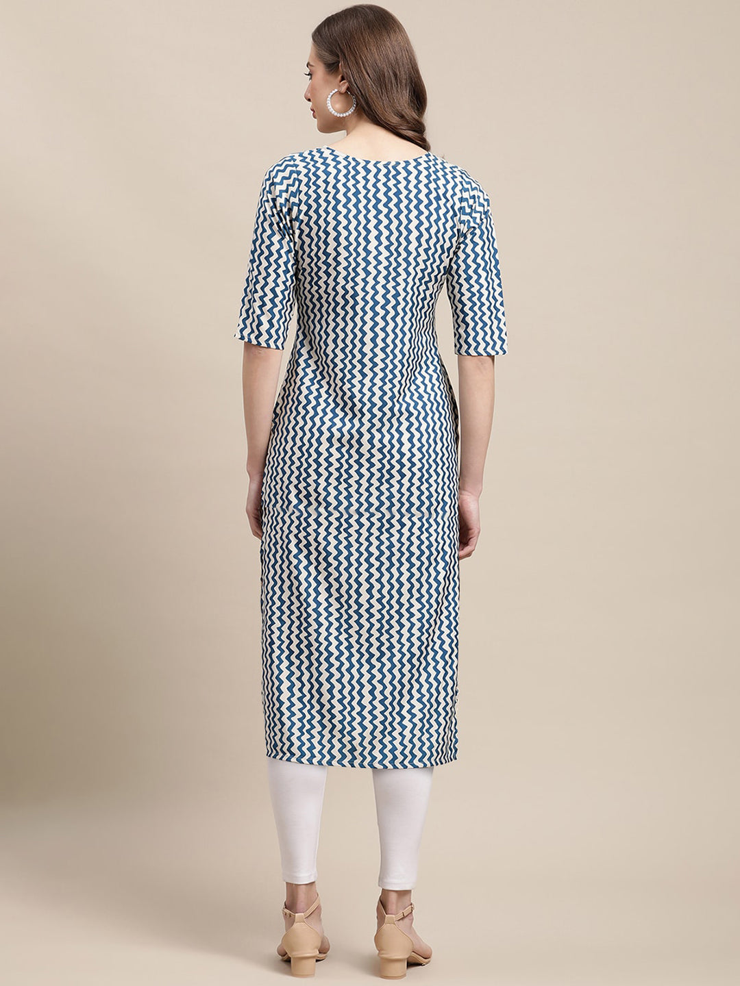Kalini Women Pack of 2 Geometric Printed Crepe Kurtas - Distacart