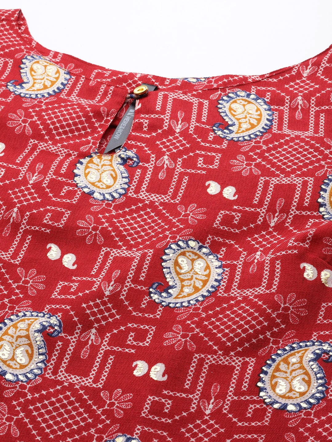 HERE&NOW Floral Printed Regular Kurta with Palazzos - Distacart