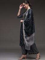 Thumbnail for Kalini Women Floral Printed Kurta With Palazzos & Dupatta - Distacart