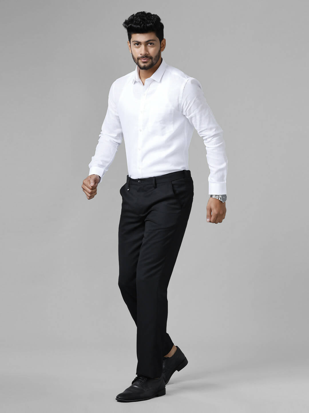 Ramraj Cotton Cotton Linen Full Sleeve White Shirt - Distacart
