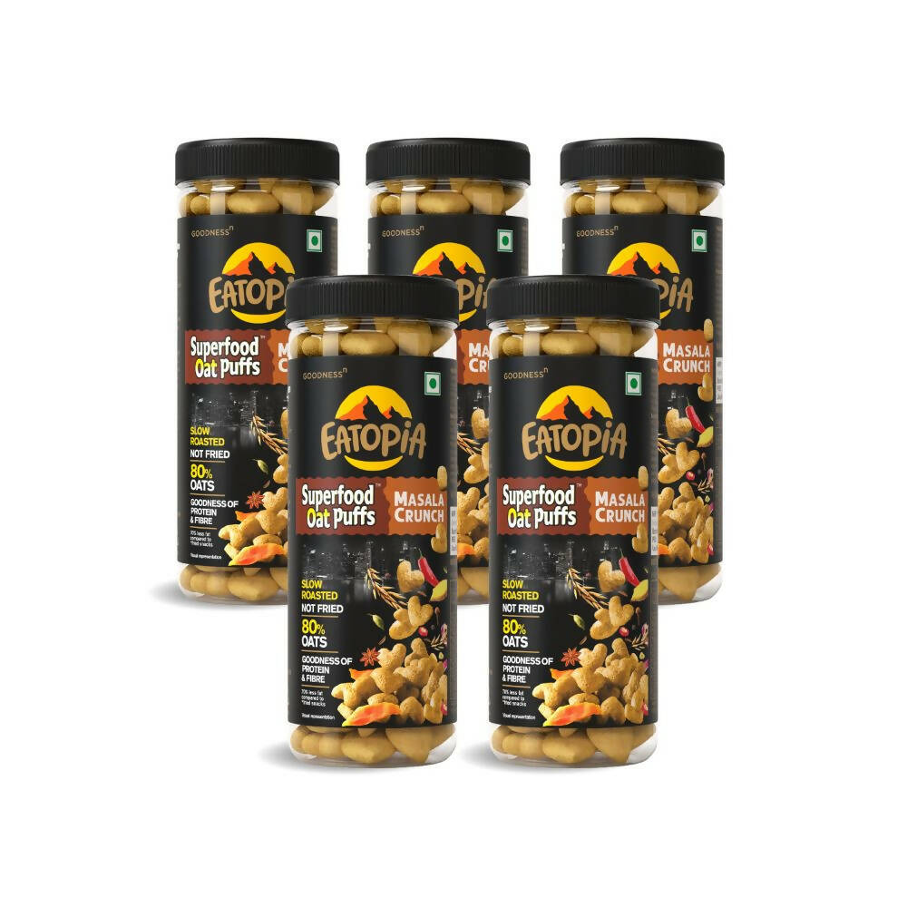 Eatopia Superfoods Oat Puffs - BBQ - Distacart