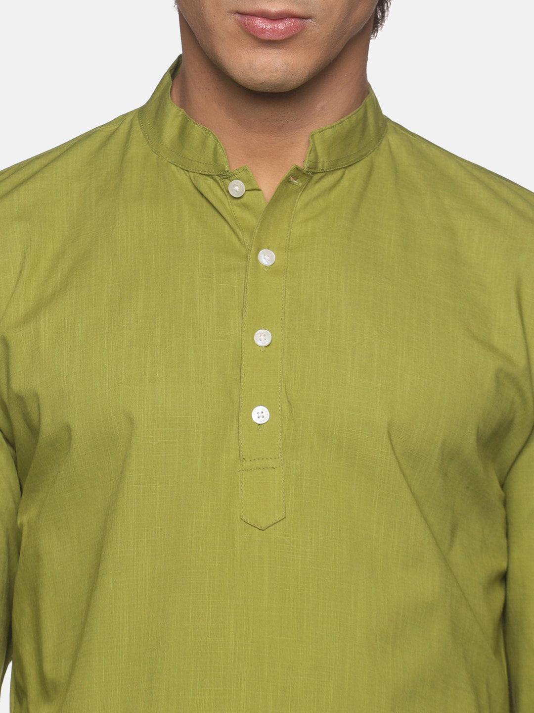 Sethukrishna Men Green Pure Cotton Kurta with Dhoti Pants - Distacart