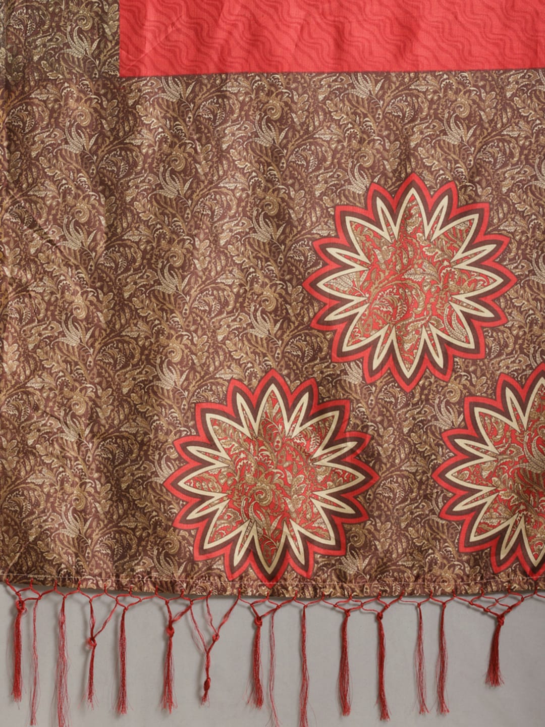 Saree Mall Maroon Printed Saree - Distacart