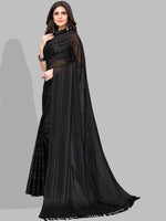 Thumbnail for Kalini Striped Poly Georgette Saree - Distacart