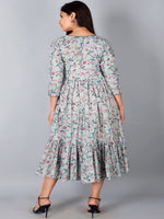 Thumbnail for Kalini Women Multicoloured Floral Printed Anarkali Kurta - Distacart