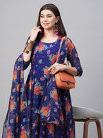Thumbnail for Kalini Women Floral Printed Kurta with Trousers & Dupatta - Distacart