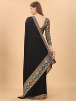 Thumbnail for Kalini Zari Silk Blend Dharmavaram Saree - Distacart