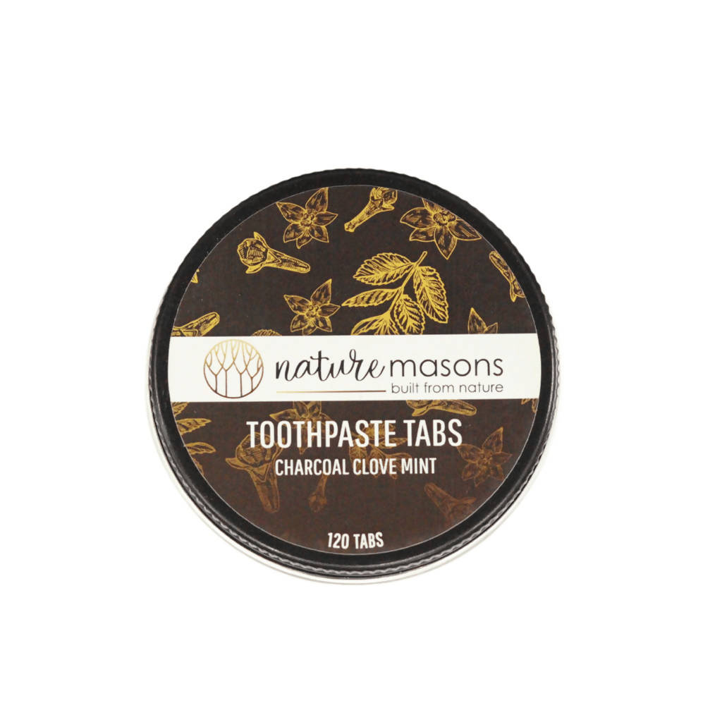 Nature Masons Toothpaste Tabs Charcoal, Clove & Mint - Distacart