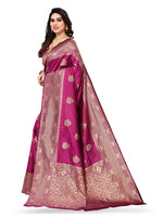 Thumbnail for Kalini Floral Woven Design Zari Kanjeevaram Saree - Distacart