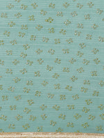 Thumbnail for Saree Mall Blue & Golden Quirky Print Saree - Distacart