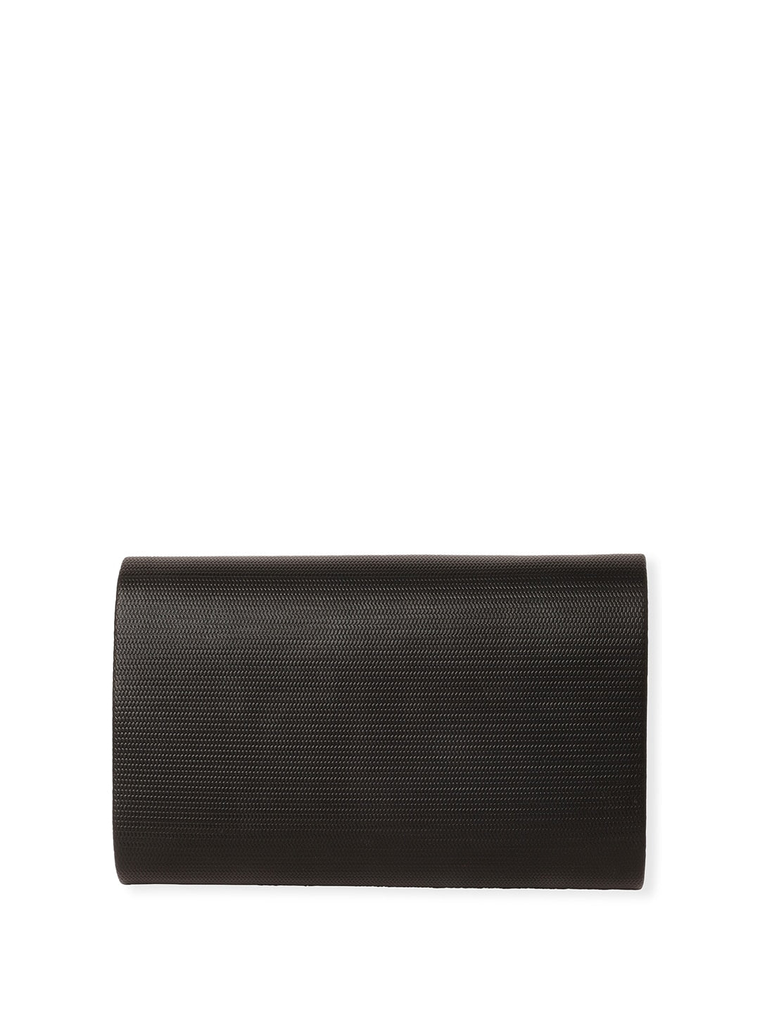 Rubans Textured Foldover Clutch With Shoulder Strap - Distacart