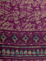 Thumbnail for Kalini Purple & Blue Floral Printed Saree - Distacart