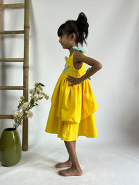 Thumbnail for ArthLife Yellow Pepa Rainbow Partywear Dress - Distacart