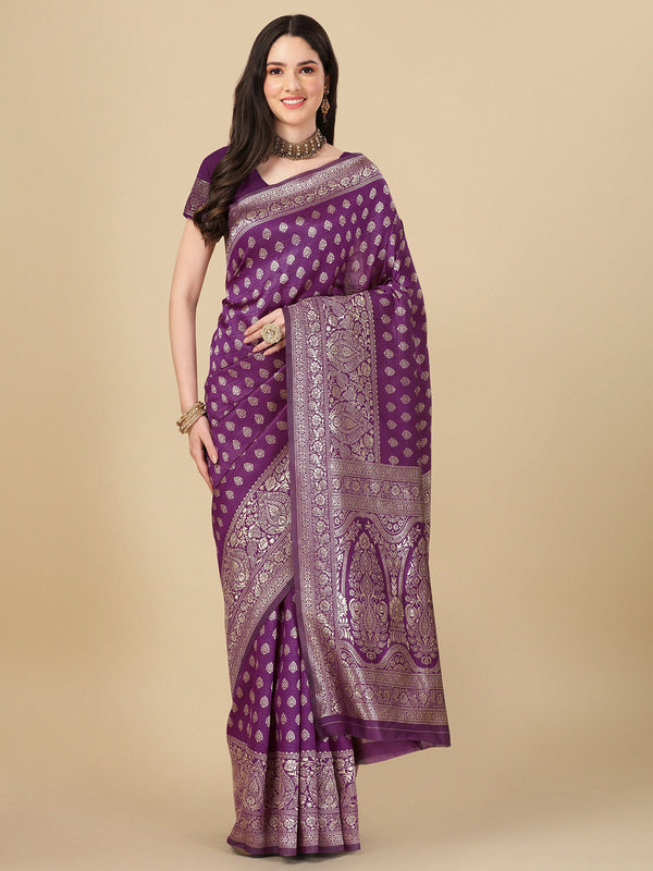 Kalini Ethnic Motifs Zari Art Silk Banarasi Saree - Distacart